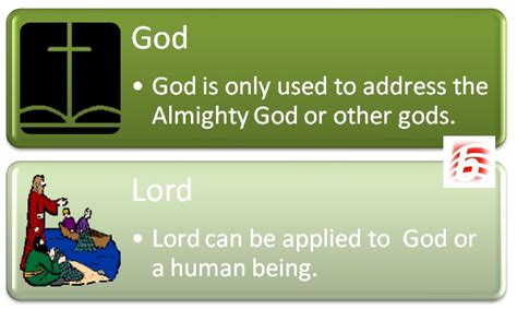 Difference Between God and Lord .